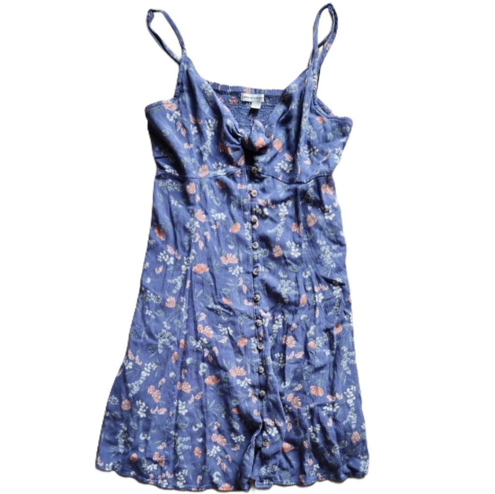 American Eagle Light‎ Weight Buttoned Dress Floral